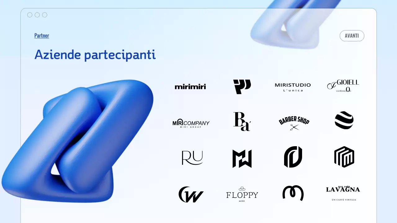 Eventi di carriera blu moderni