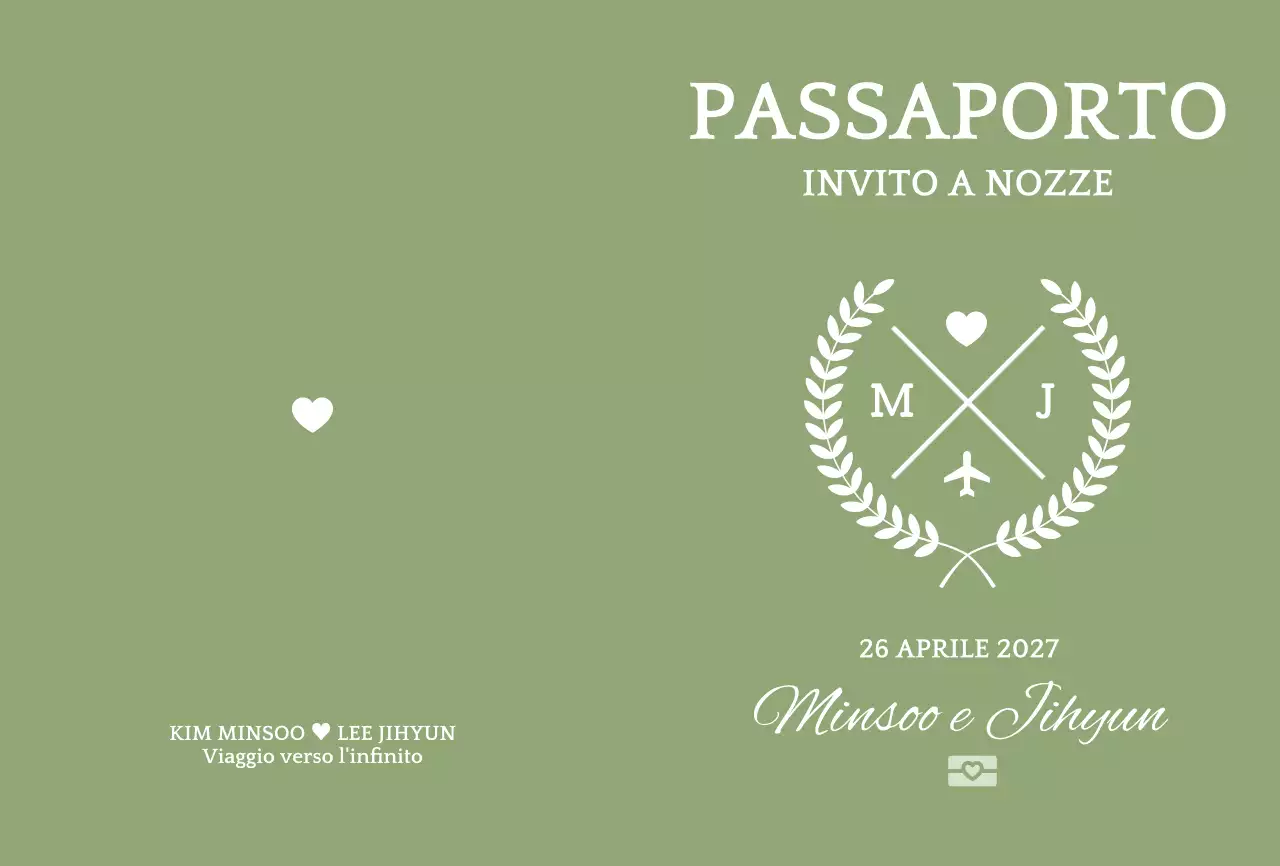 Invito di matrimonio semplice e astratto