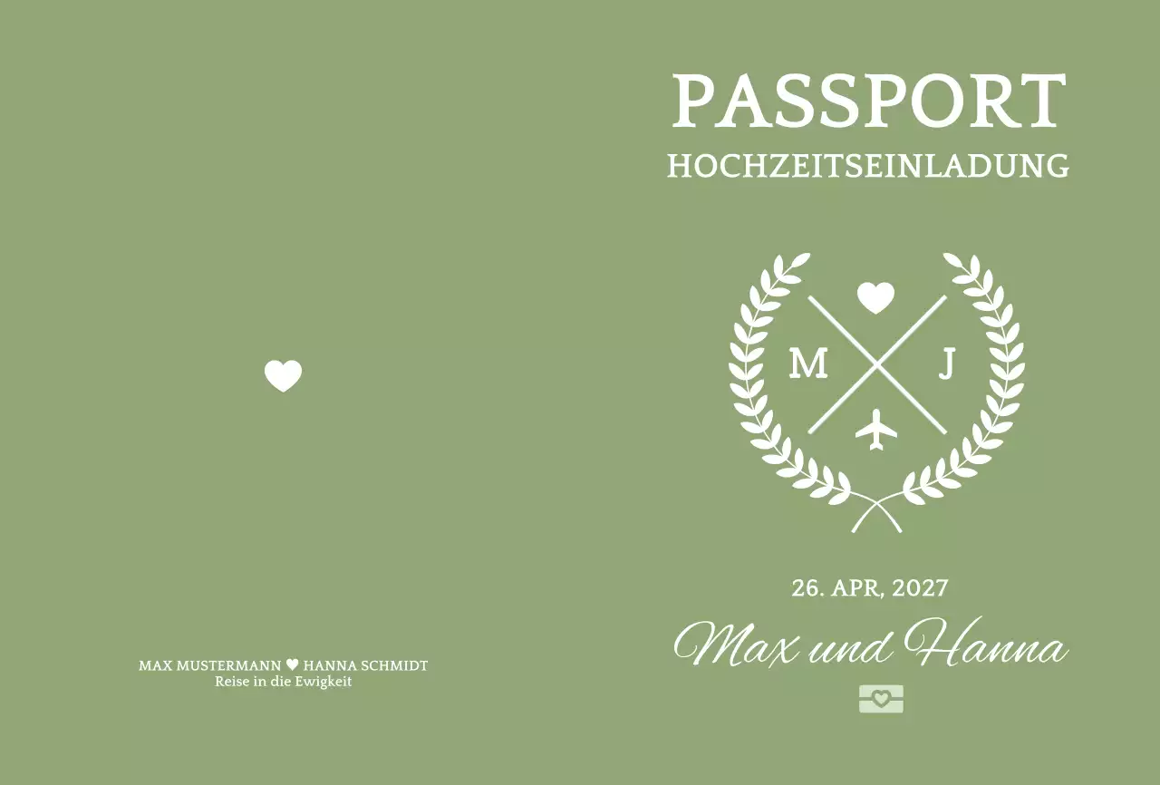 Abstrakte einfache Hochzeitseinladung