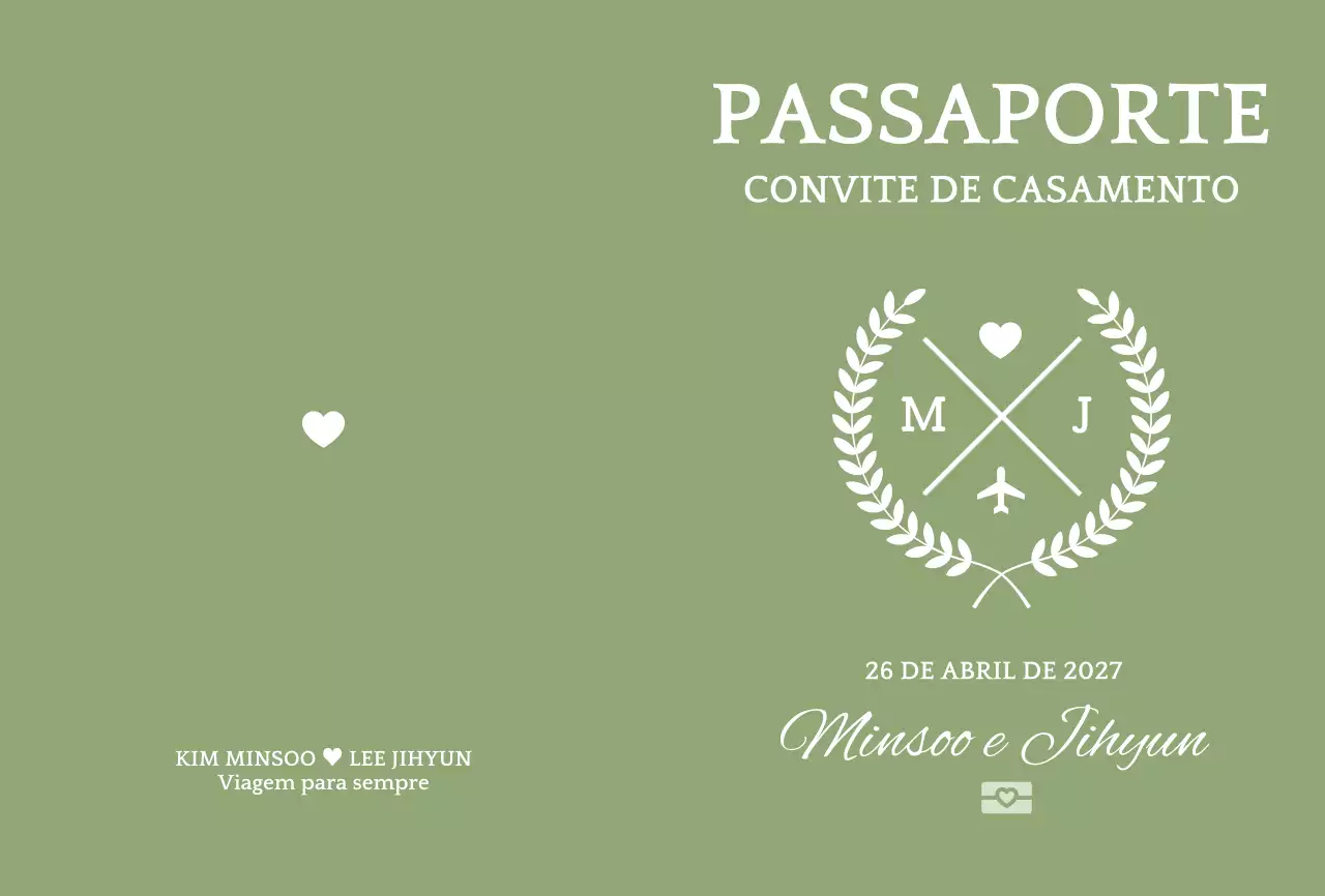 Convite de casamento simples e abstrato