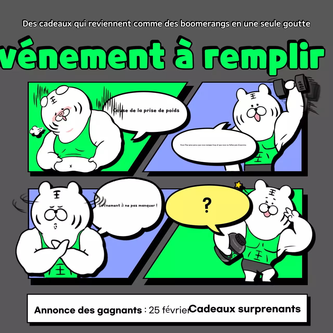 Guide des événements Grey Gag