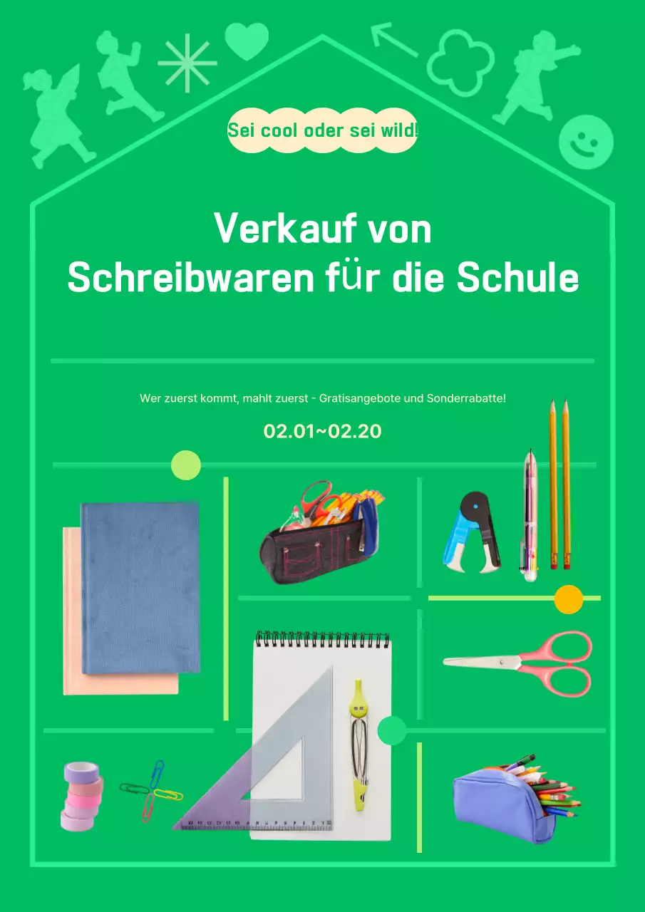 Abstraktes Briefpapier Sonderausstellung