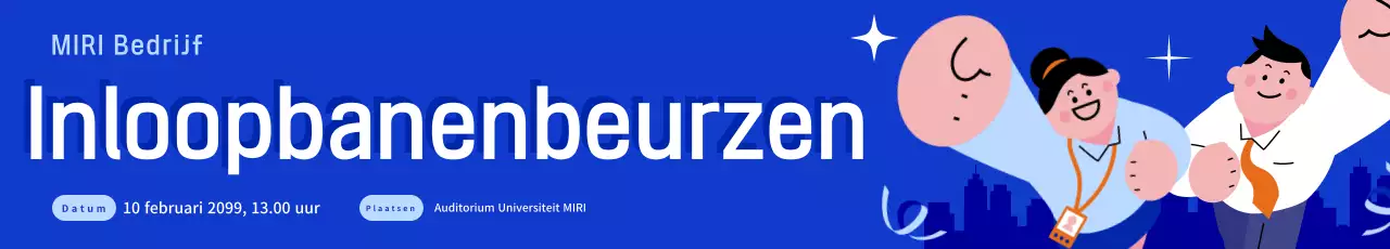 Over Blue Simple Job Fair