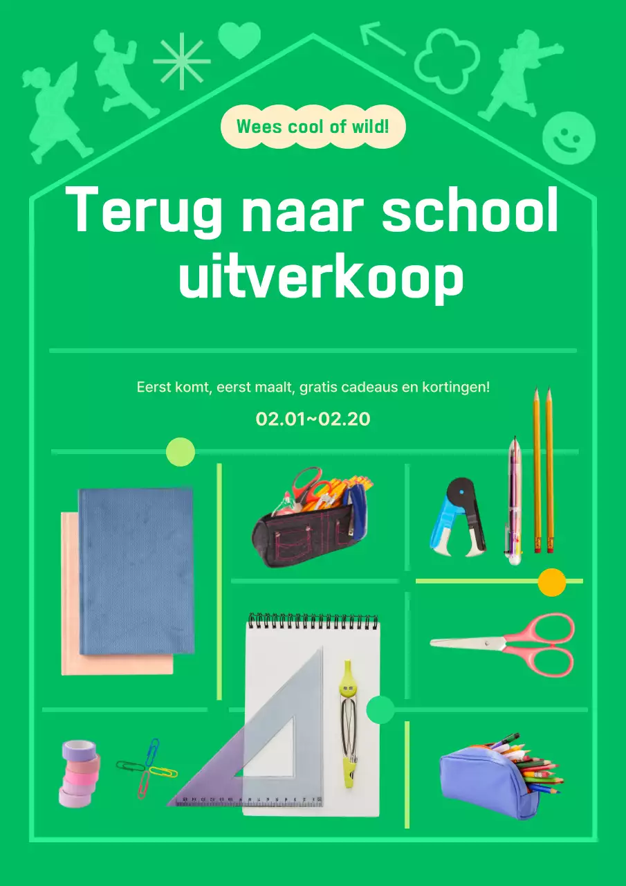 Abstracte Nette Schrijfwaren Speciale Tentoonstelling