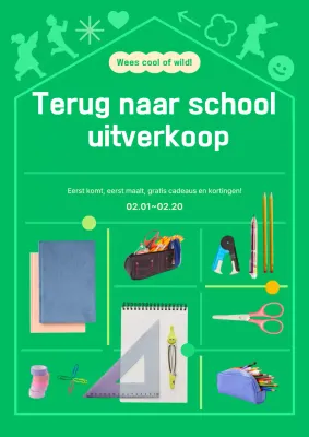 Abstracte Nette Schrijfwaren Speciale Tentoonstelling