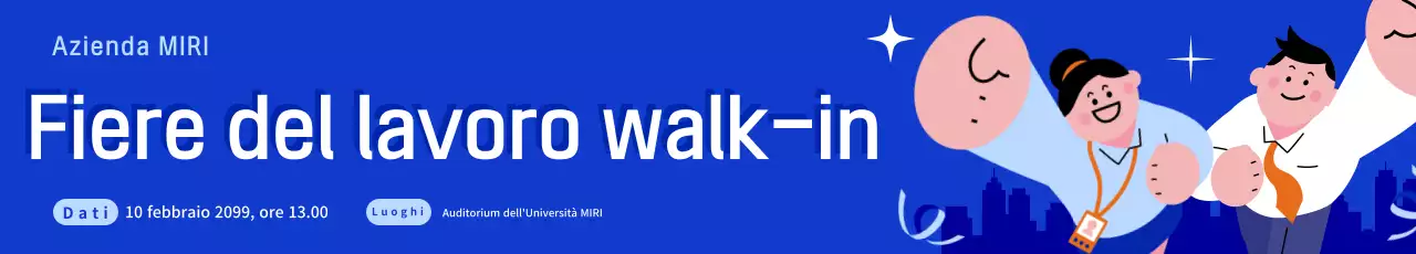 Informazioni sulla fiera del lavoro Blue Simple