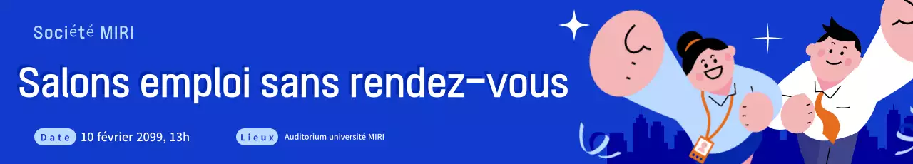 À propos du salon de l'emploi Blue Simple