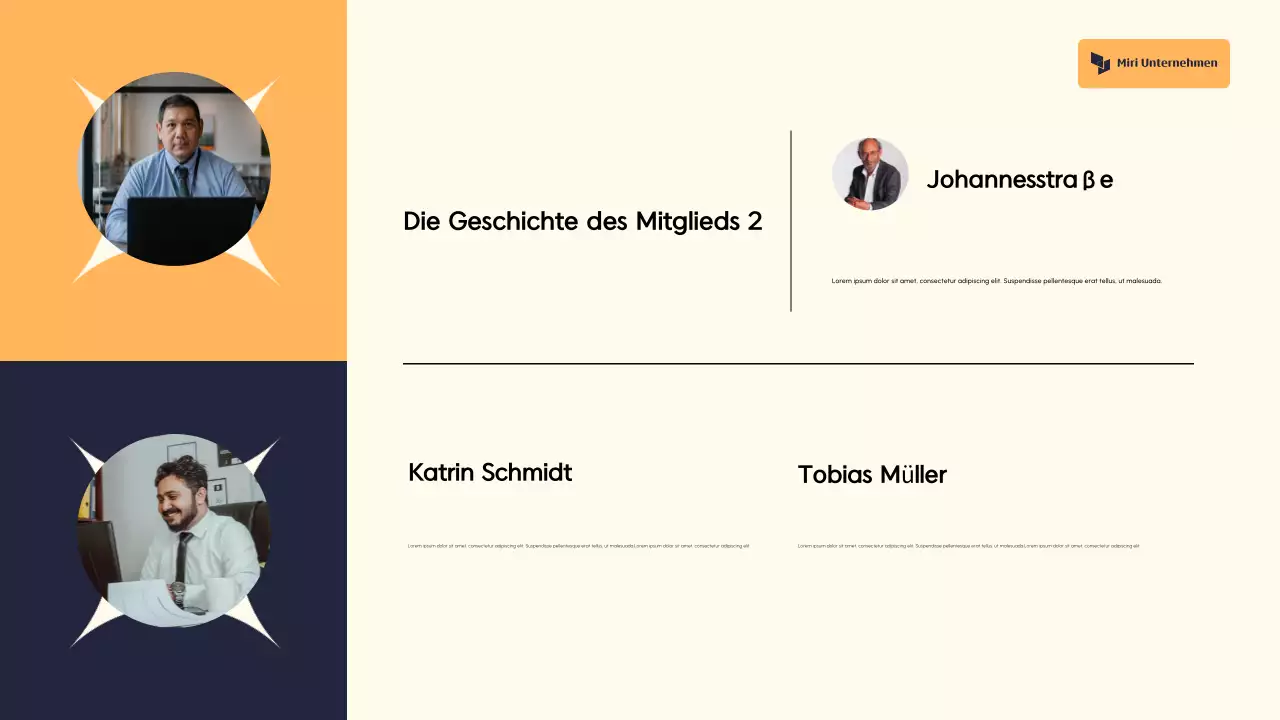 Orange und Sahne Abstrakte Fundraising-Vorschlag Präsentation