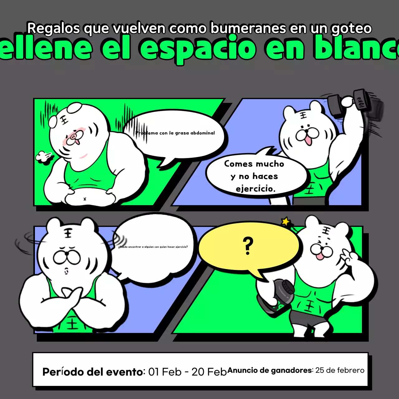 Guía de eventos de Grey Gag