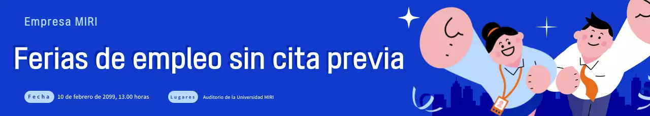Acerca de la Feria de Empleo Blue Simple