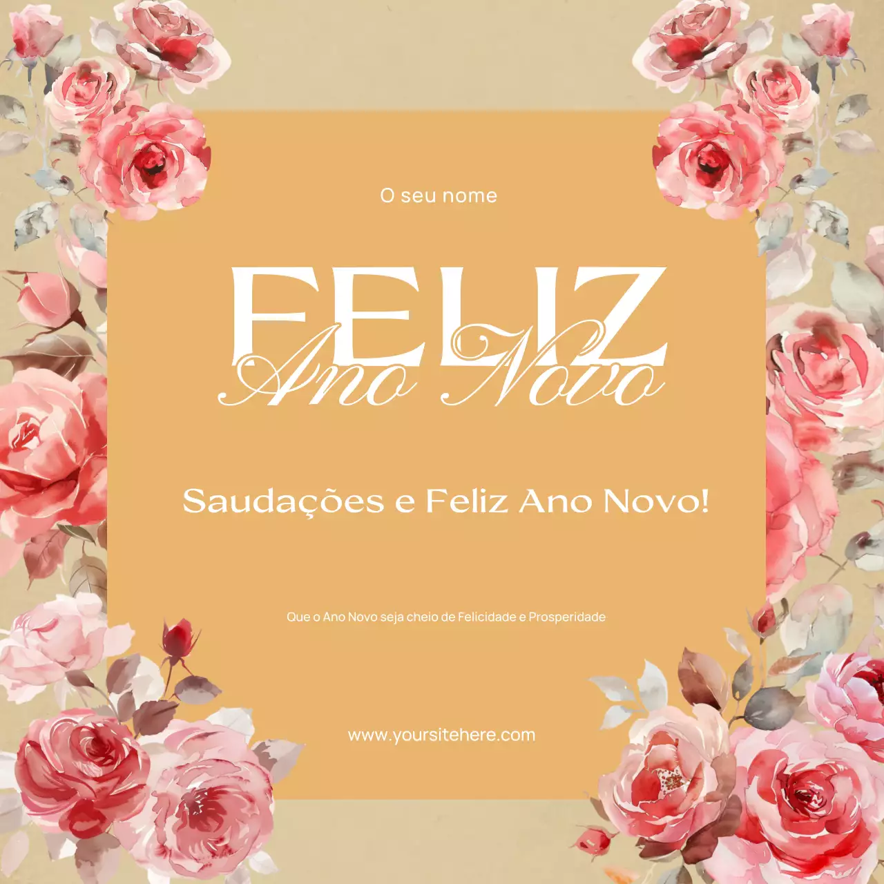 Saudações de Feliz Ano Novo