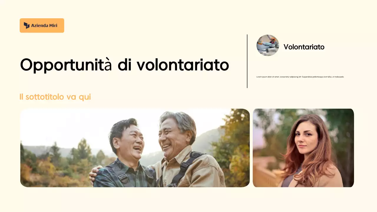 Presentazione della proposta di raccolta fondi astratta arancione e crema