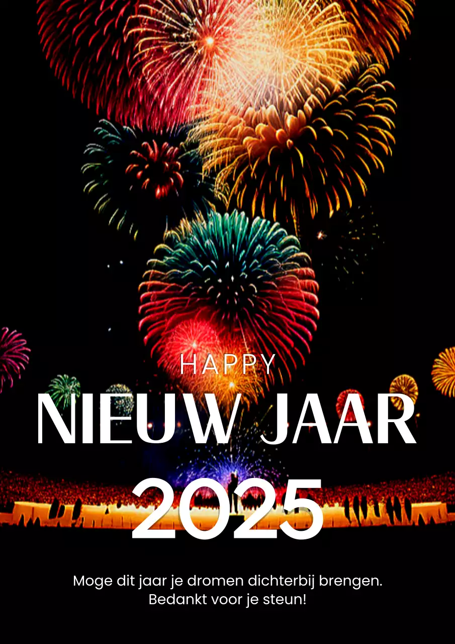 kleurrijk feestelijk nieuwjaar