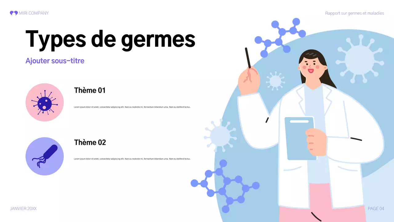 rapport sur la santé purple modern