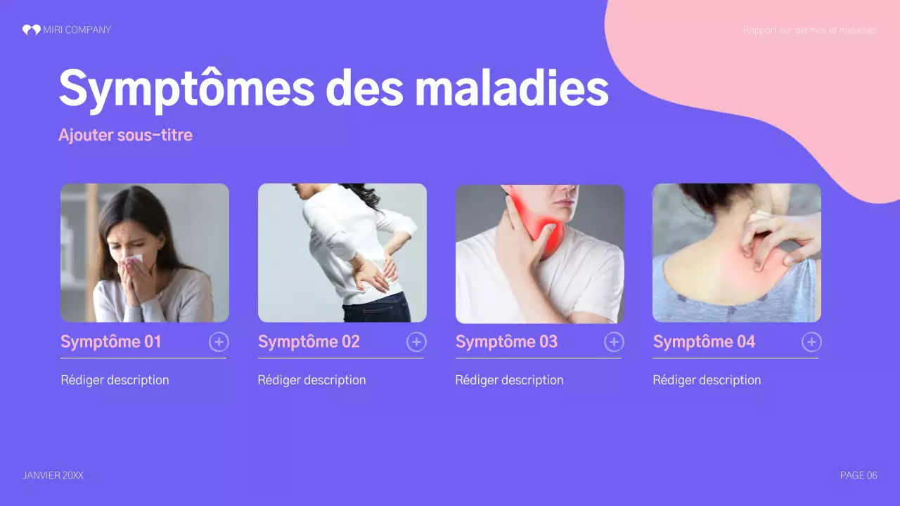 rapport sur la santé purple modern
