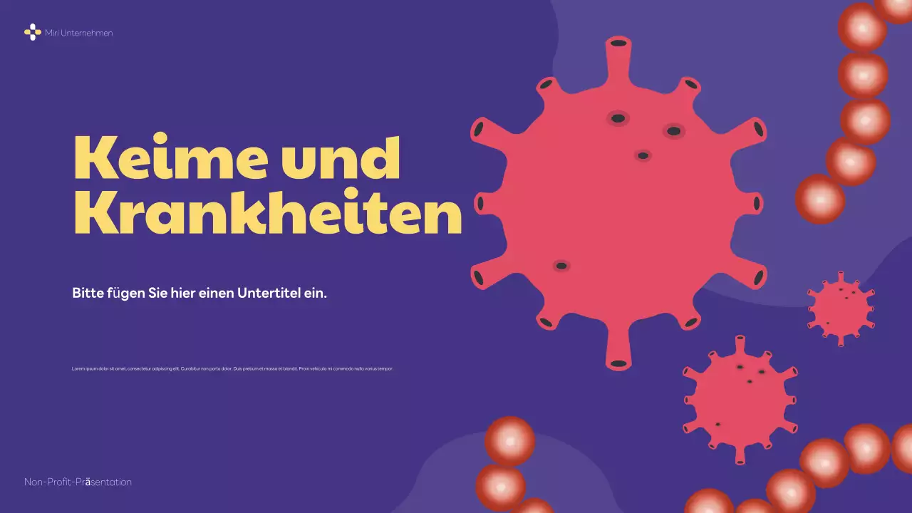 lila moderne Gesundheit Präsentation