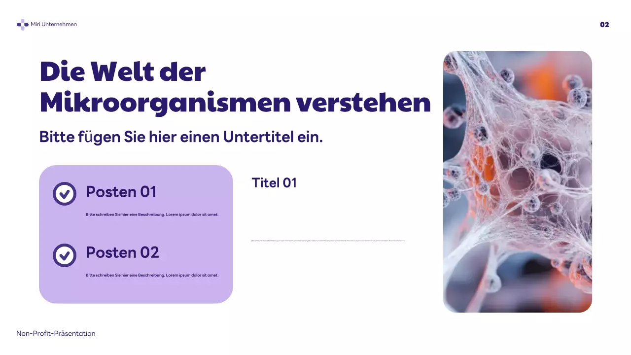 lila moderne Gesundheit Präsentation