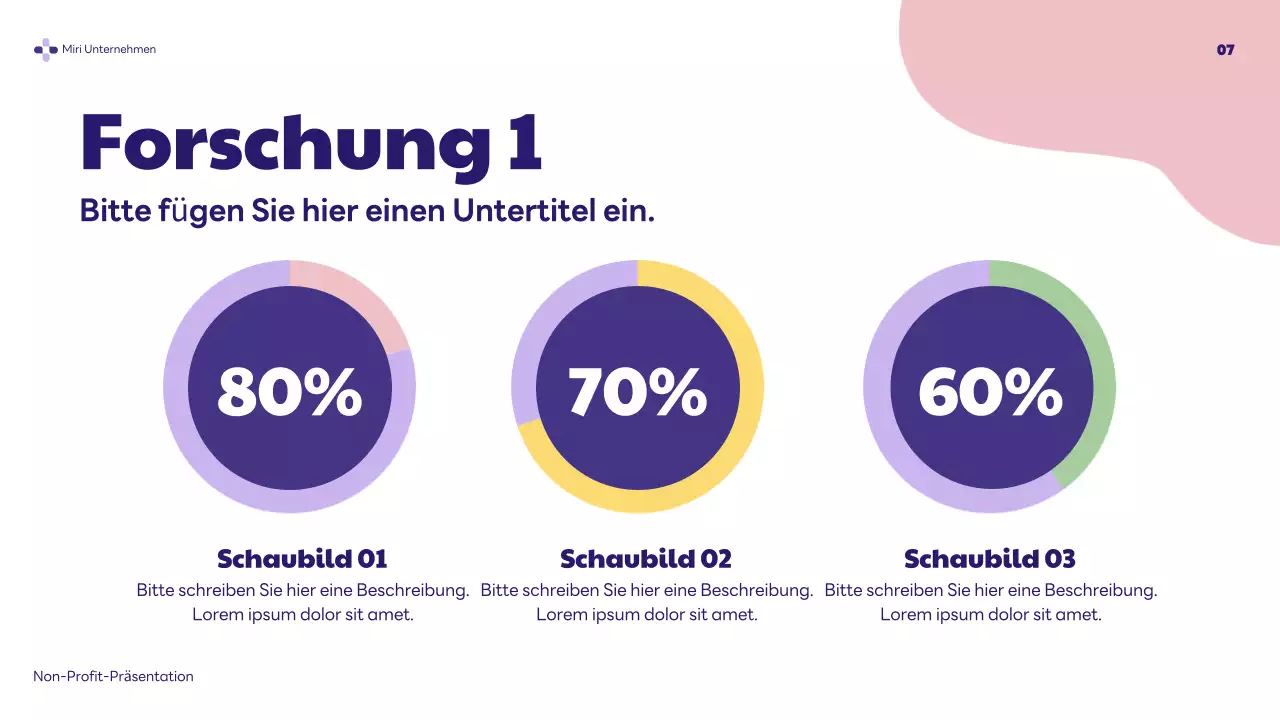 lila moderne Gesundheit Präsentation
