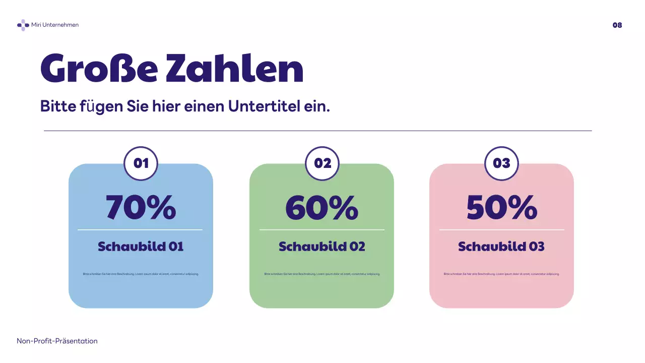 lila moderne Gesundheit Präsentation