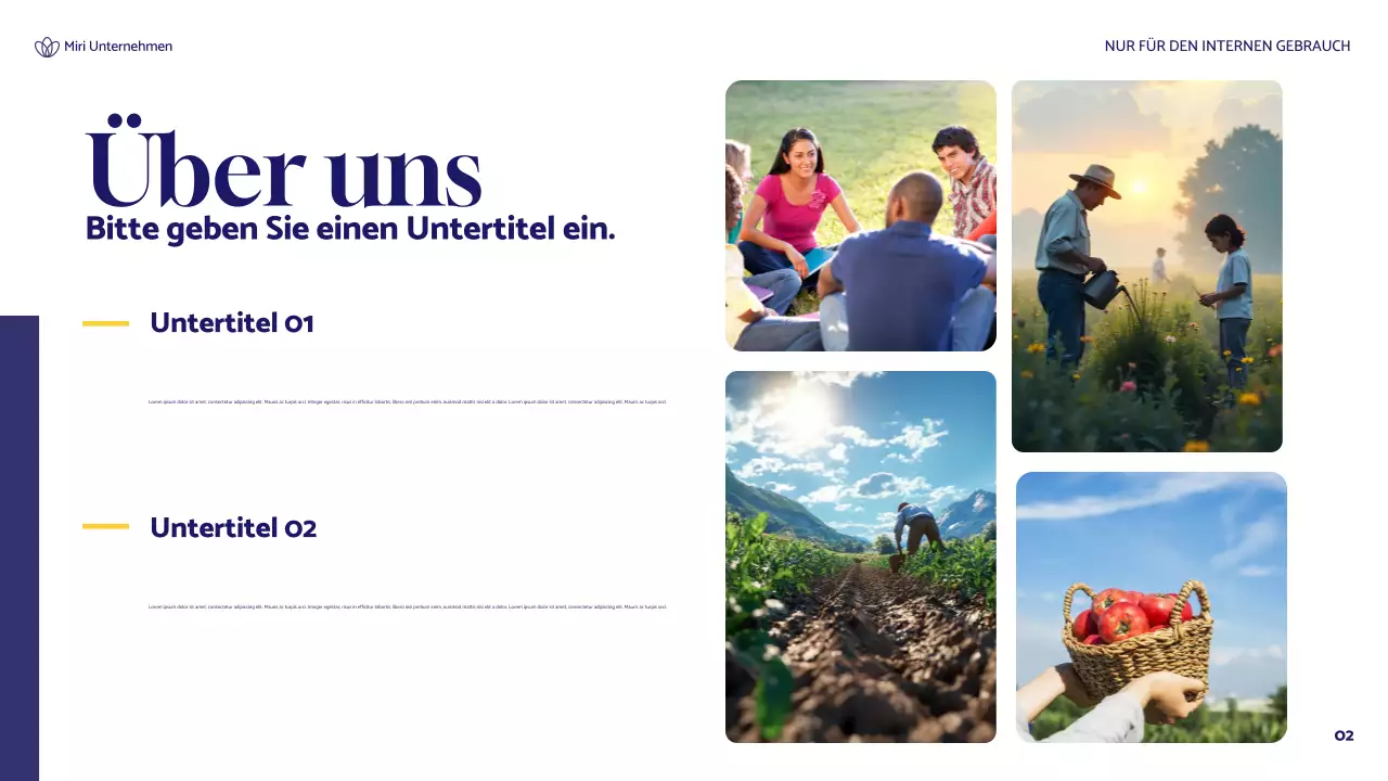 blue floral Nachhaltigkeitsbericht