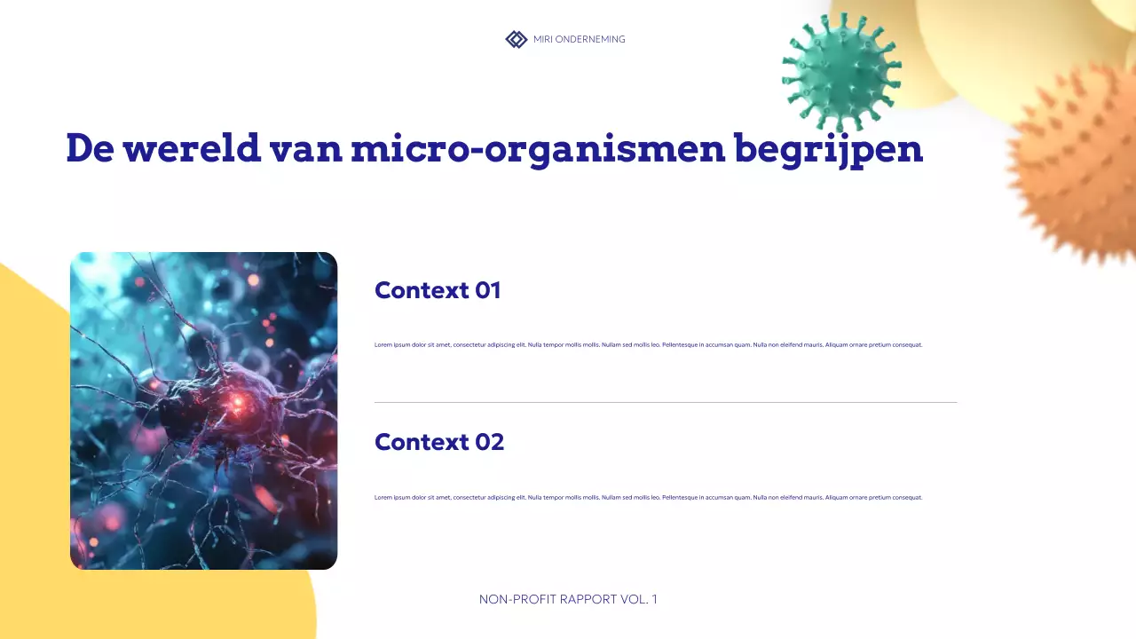 blauw modern gezondheidsvoorlichtingsrapport