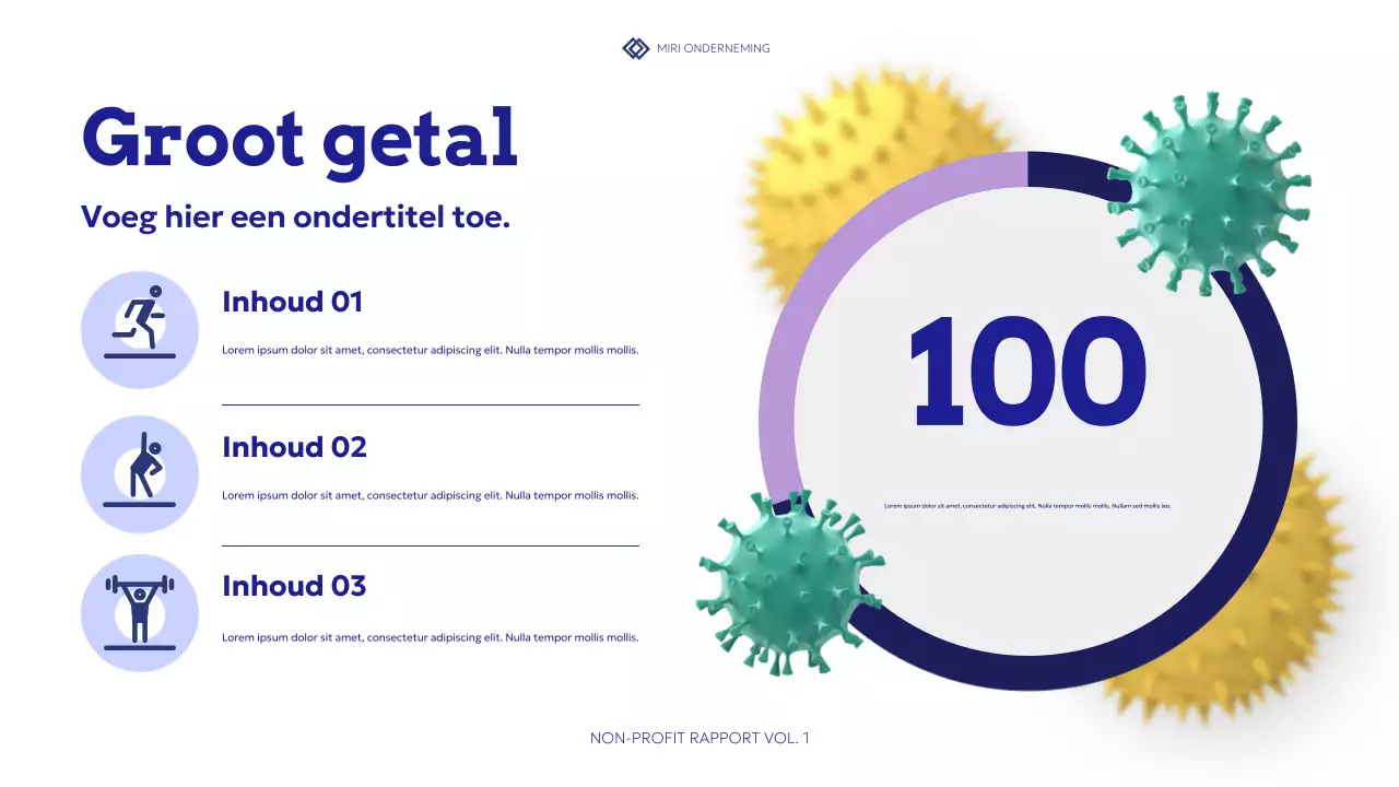 blauw modern gezondheidsvoorlichtingsrapport