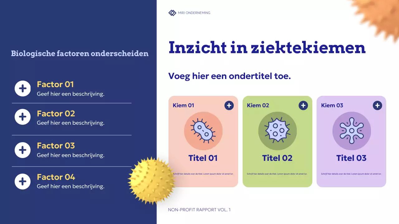 blauw modern gezondheidsvoorlichtingsrapport