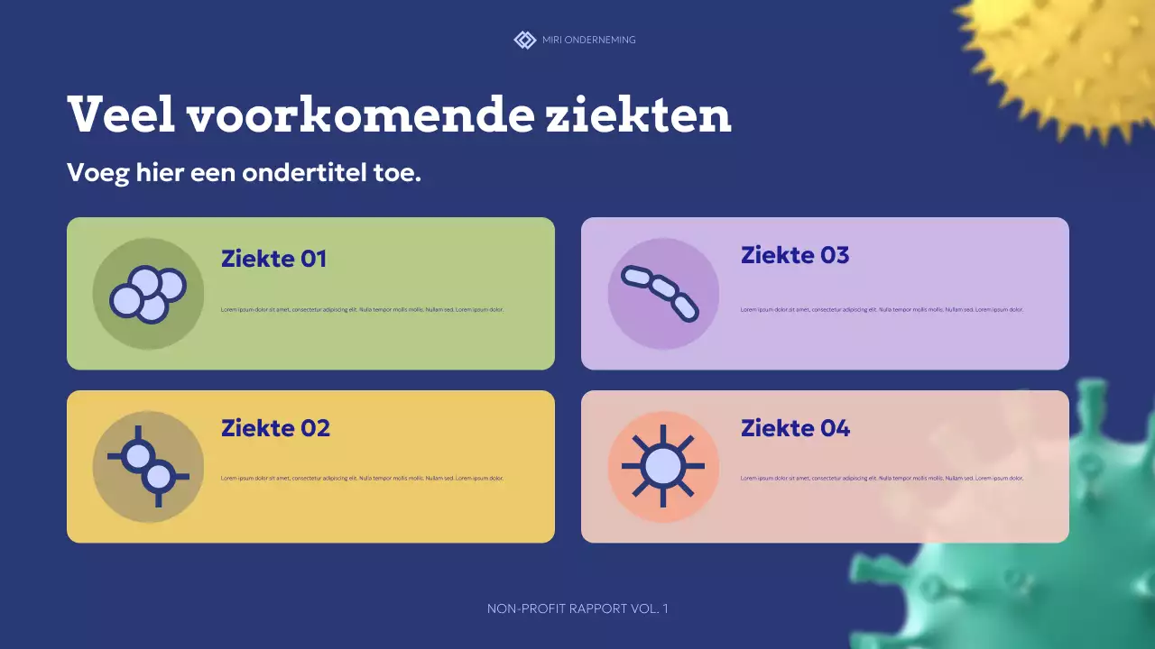 blauw modern gezondheidsvoorlichtingsrapport