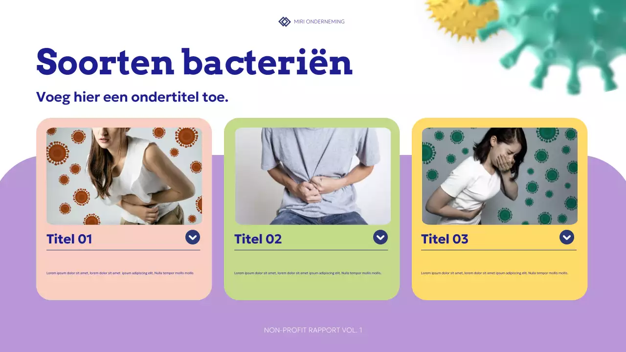 blauw modern gezondheidsvoorlichtingsrapport