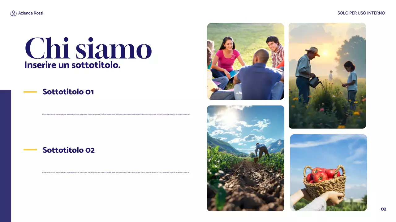 rapporto di sostenibilità blue floral