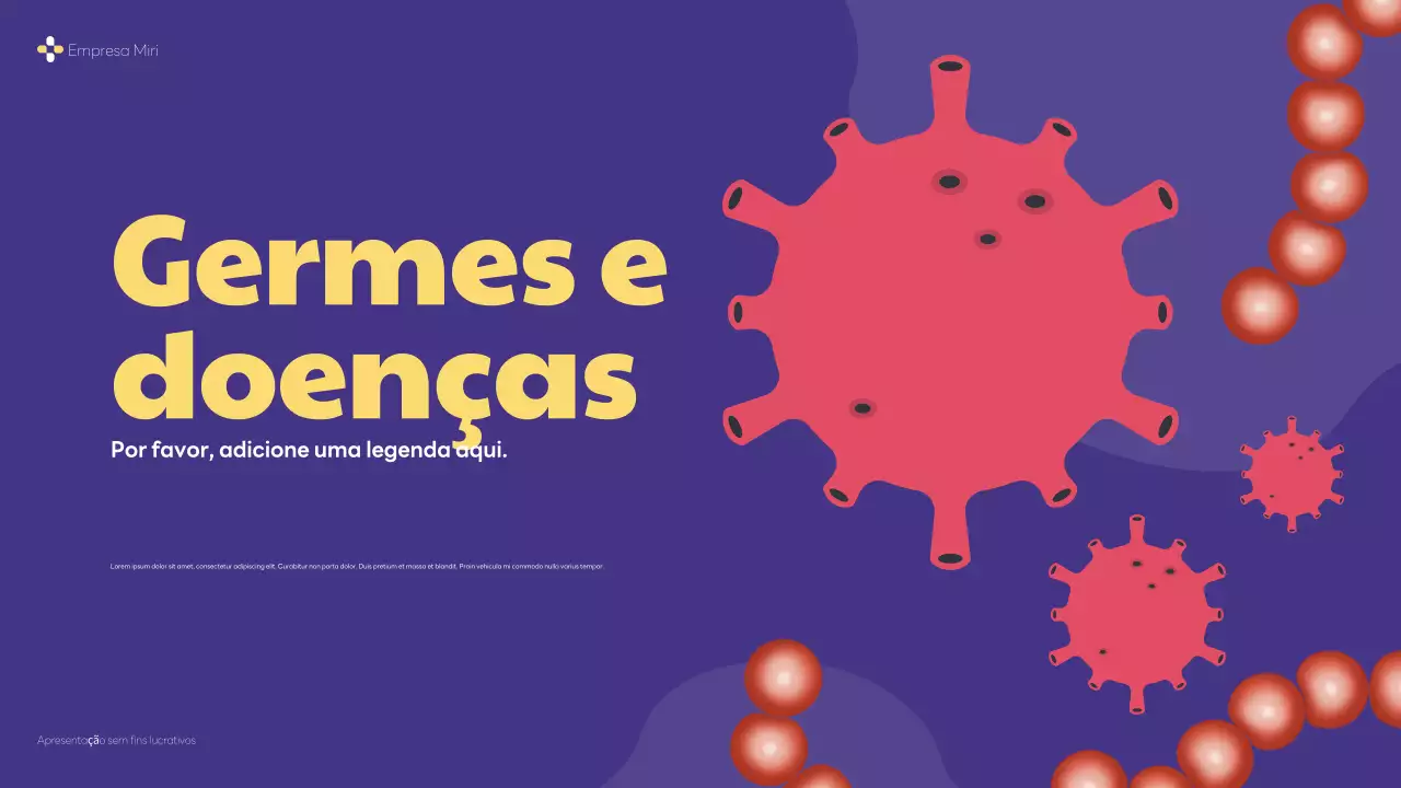 apresentação de saúde moderna púrpura