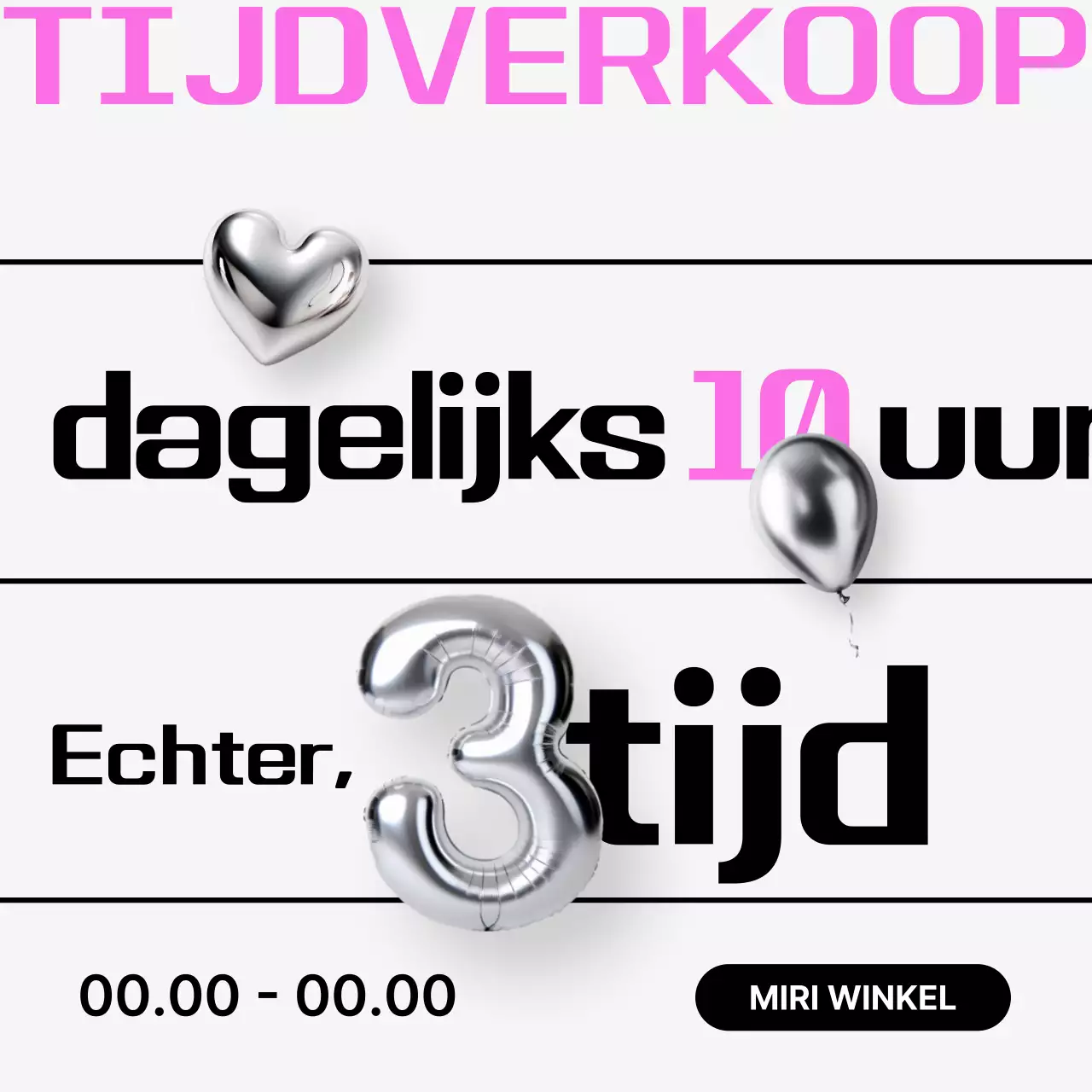 Zilver Modern Uitverkoop Promotie