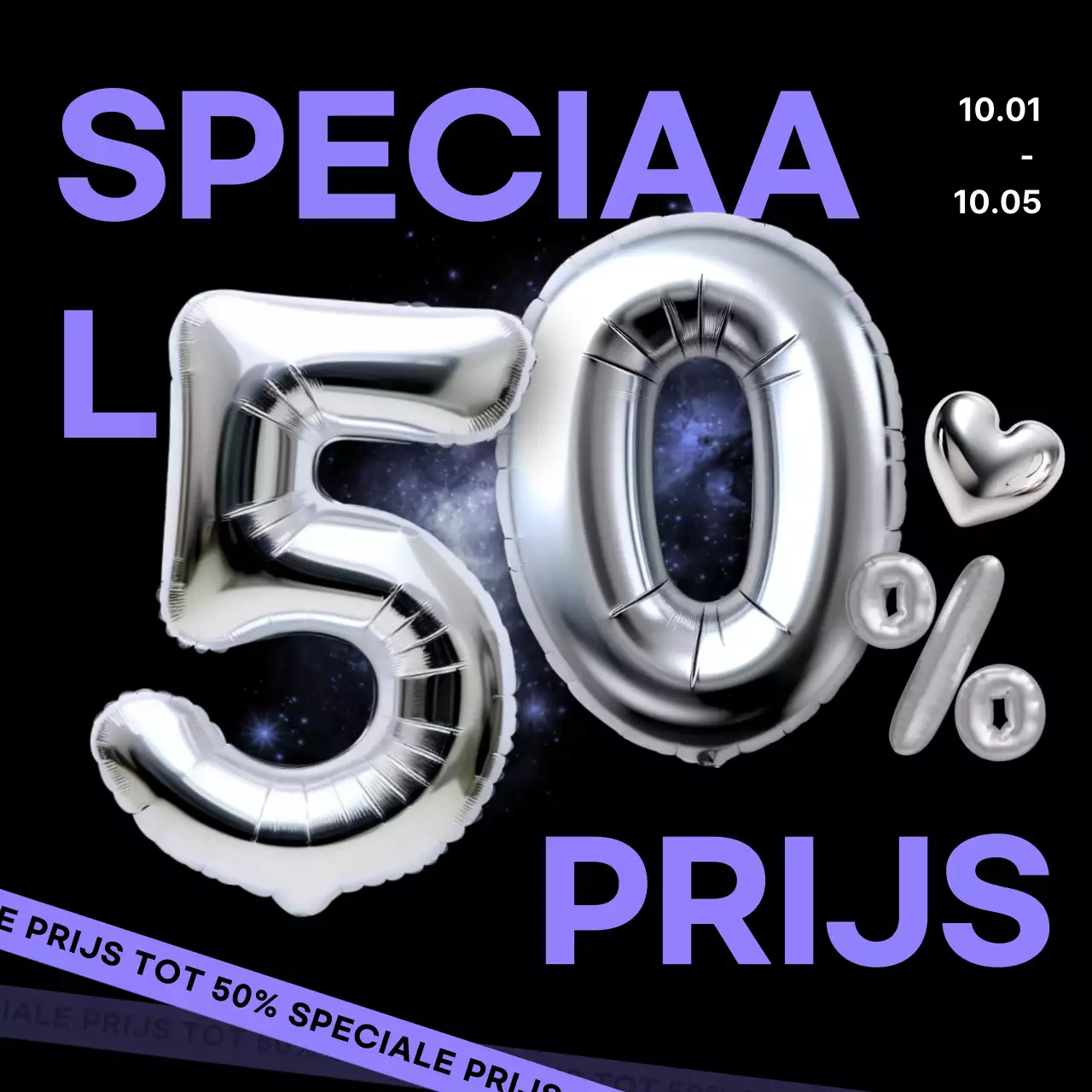 Zilver Modern Uitverkoop Promotie