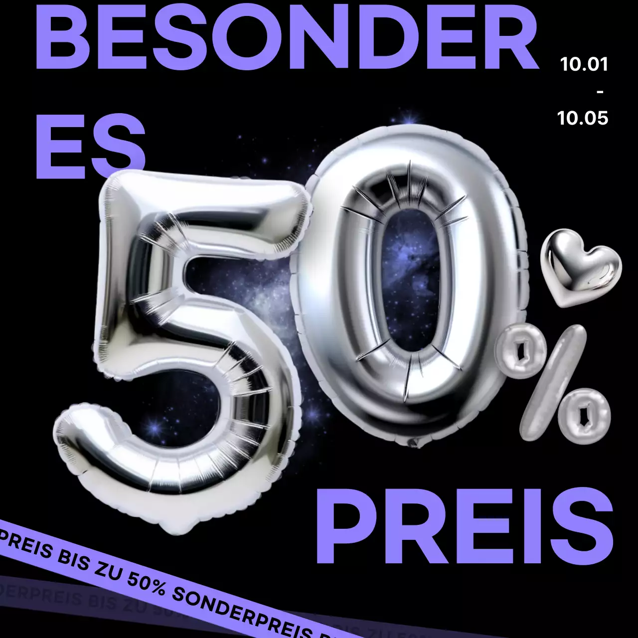 Silver Modern Sale Aktion