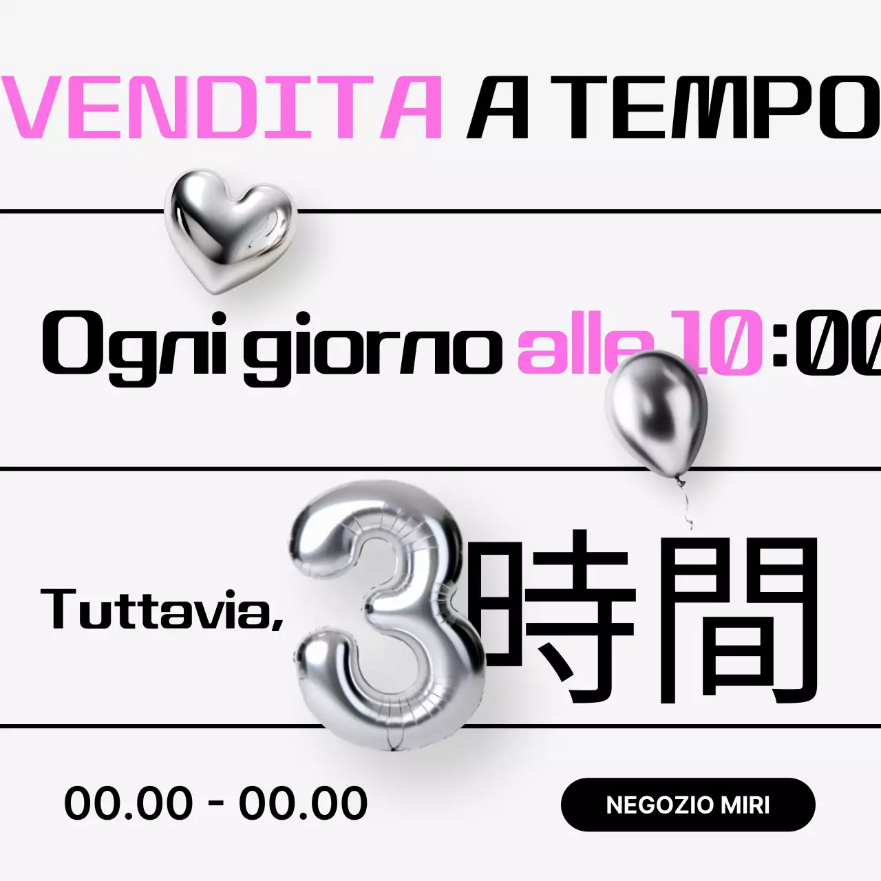 Promozione vendita argento moderno
