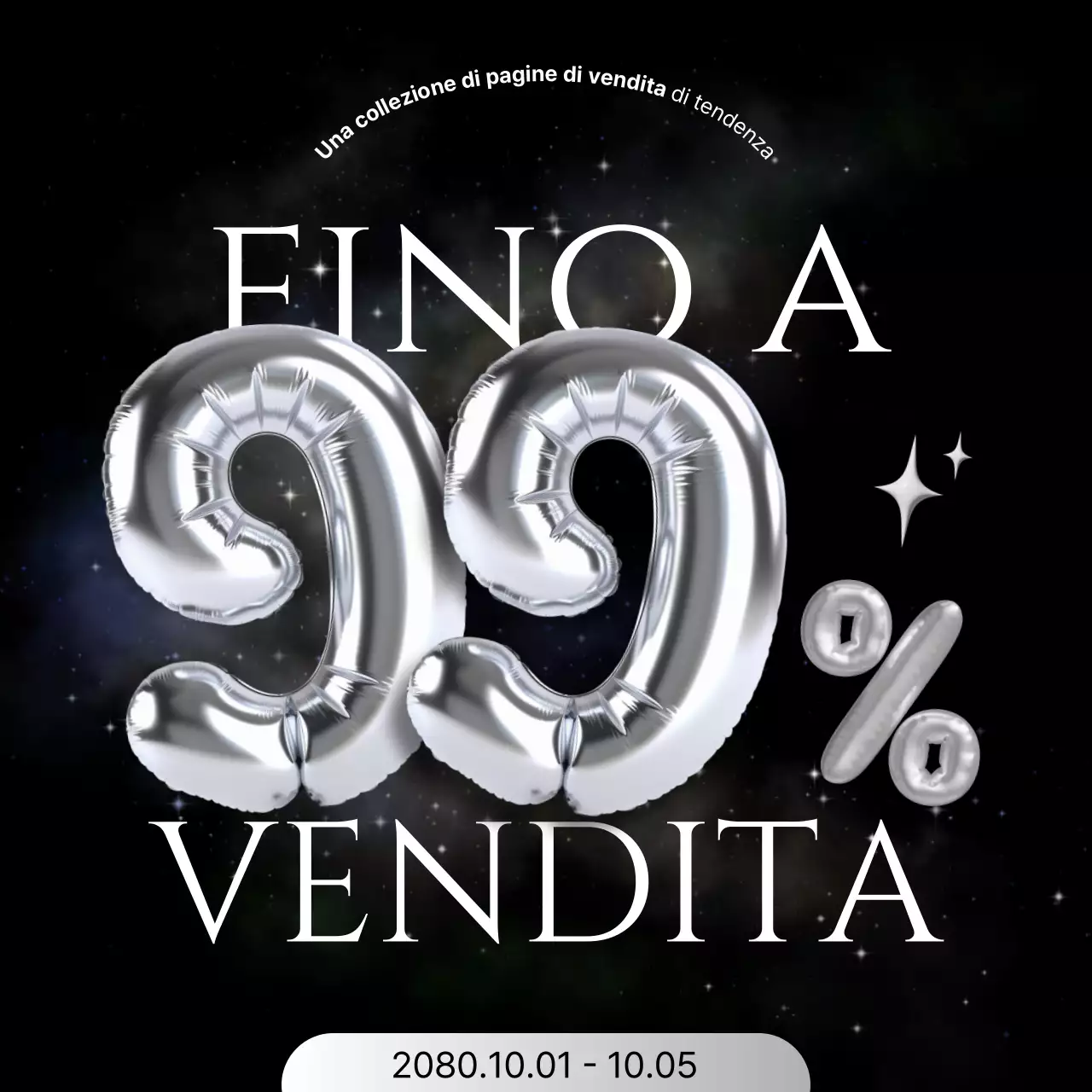 Promozione vendita argento moderno
