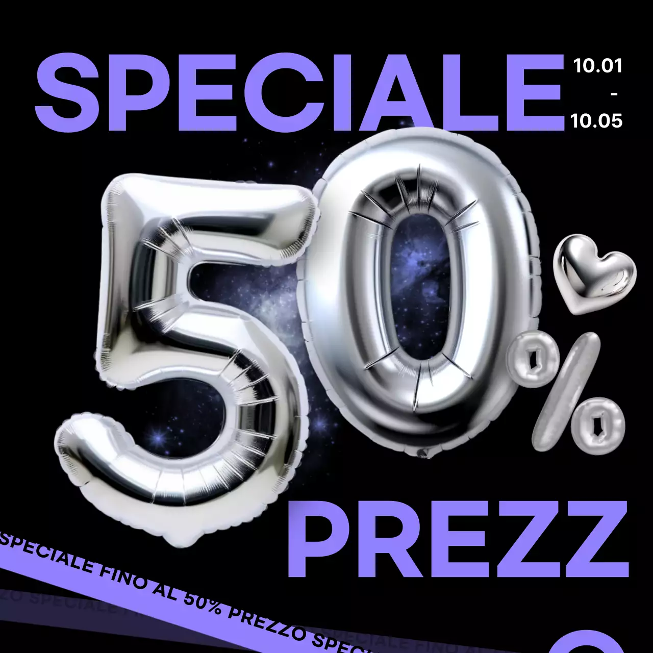 Promozione vendita argento moderno