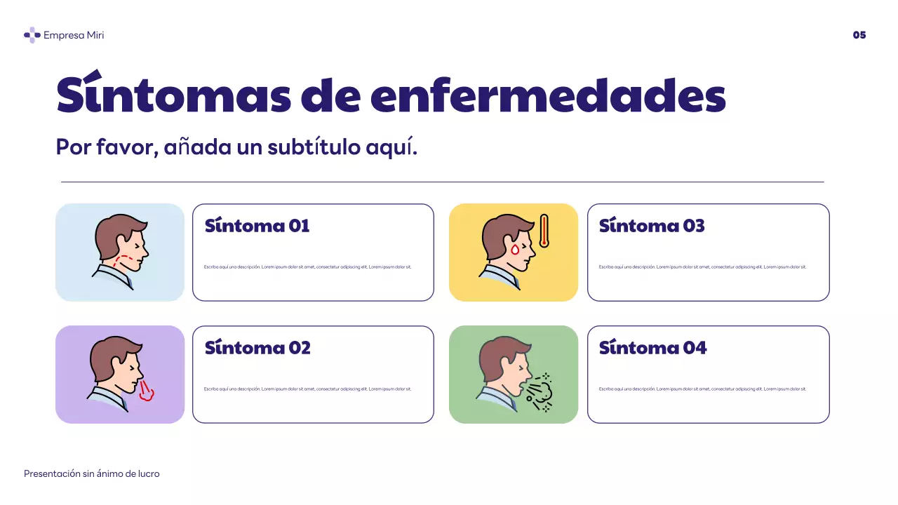 purple modern health presentation