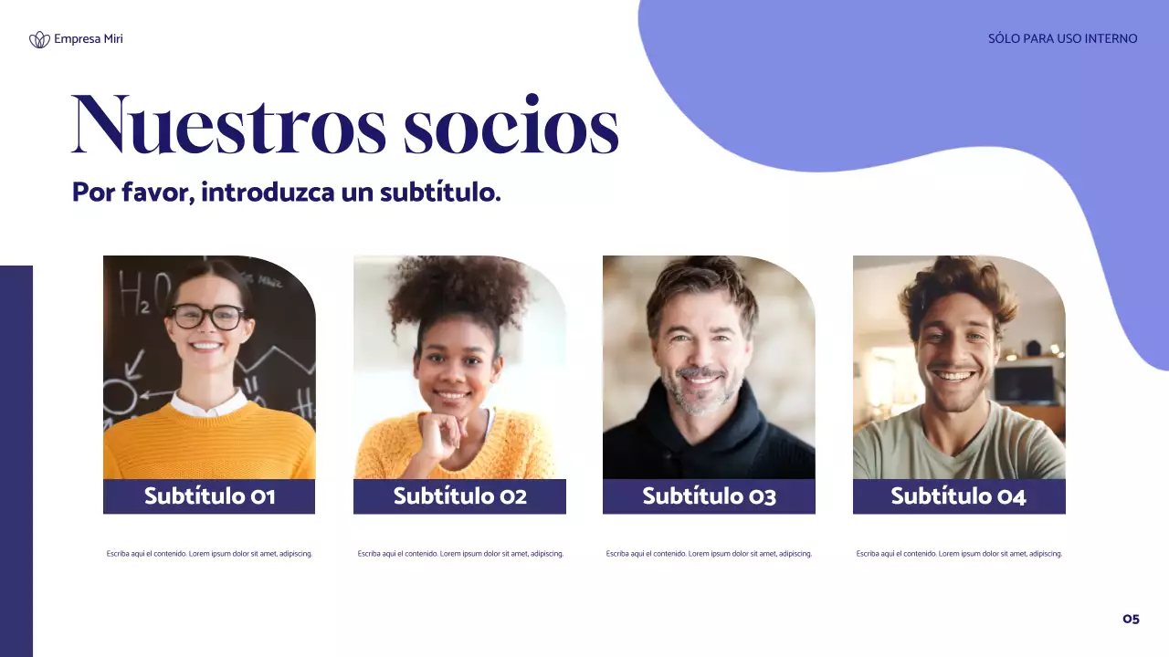 informe de sostenibilidad de blue floral