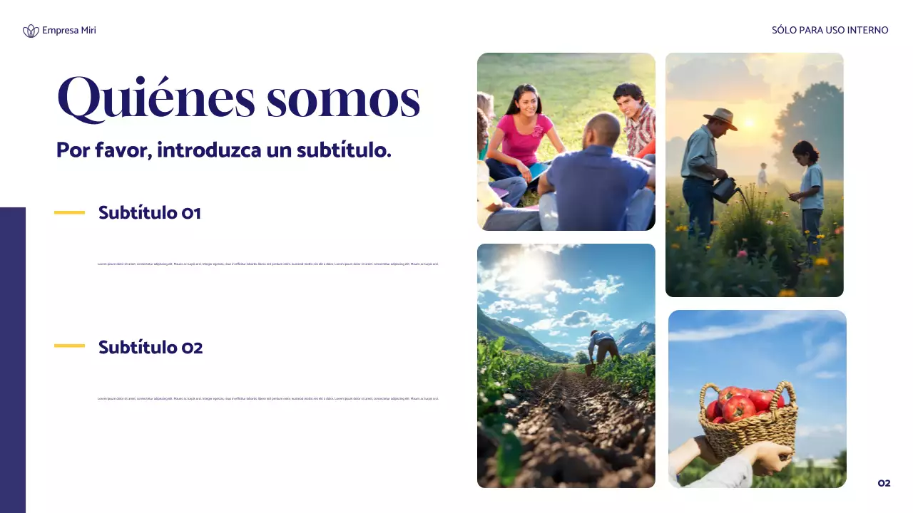 informe de sostenibilidad de blue floral