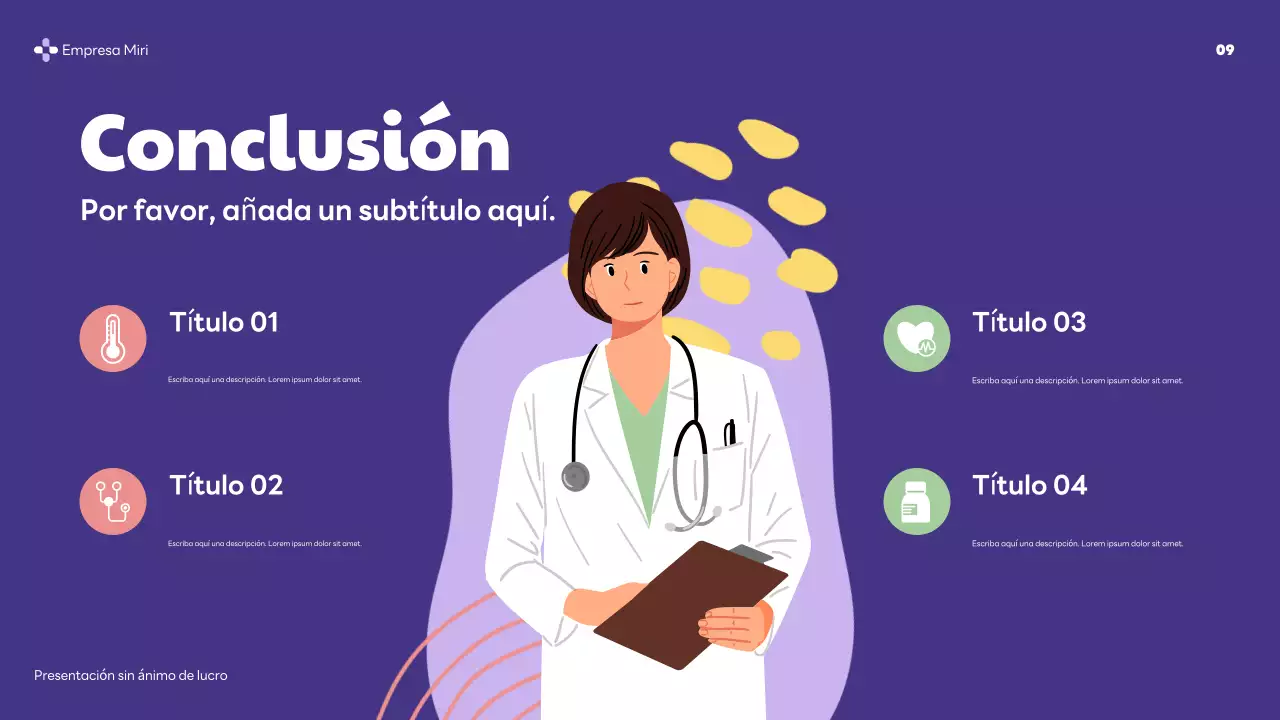 purple modern health presentation