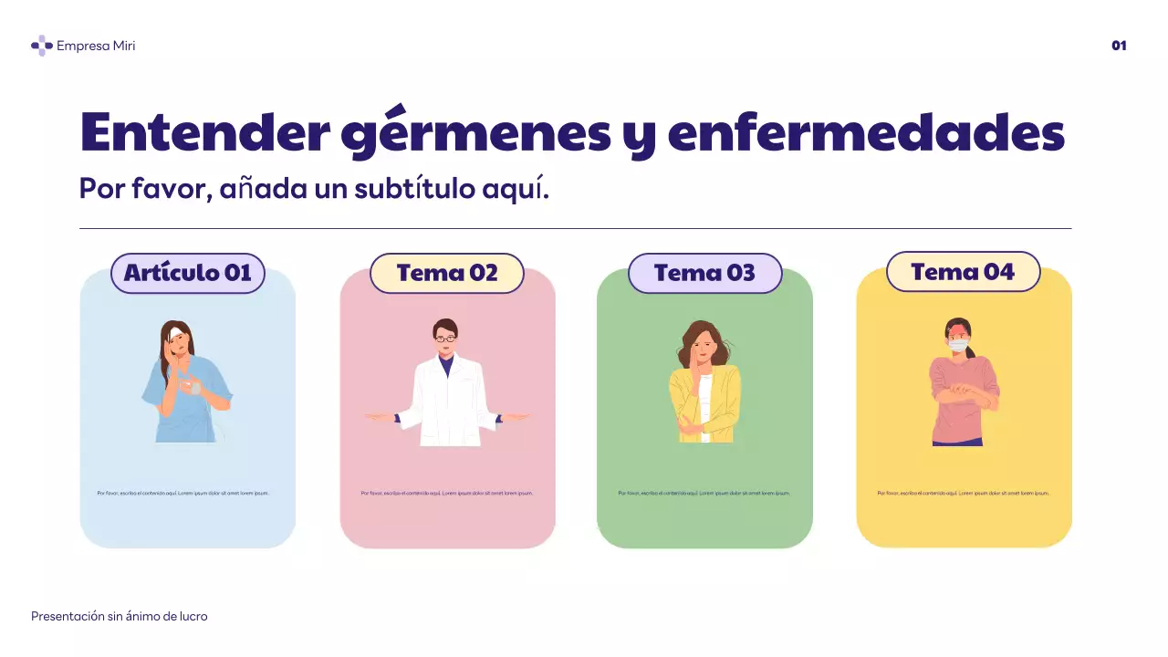 purple modern health presentation