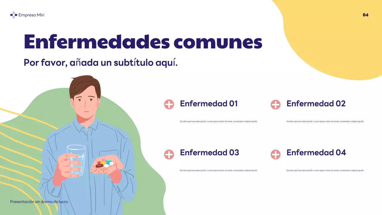 purple modern health presentation