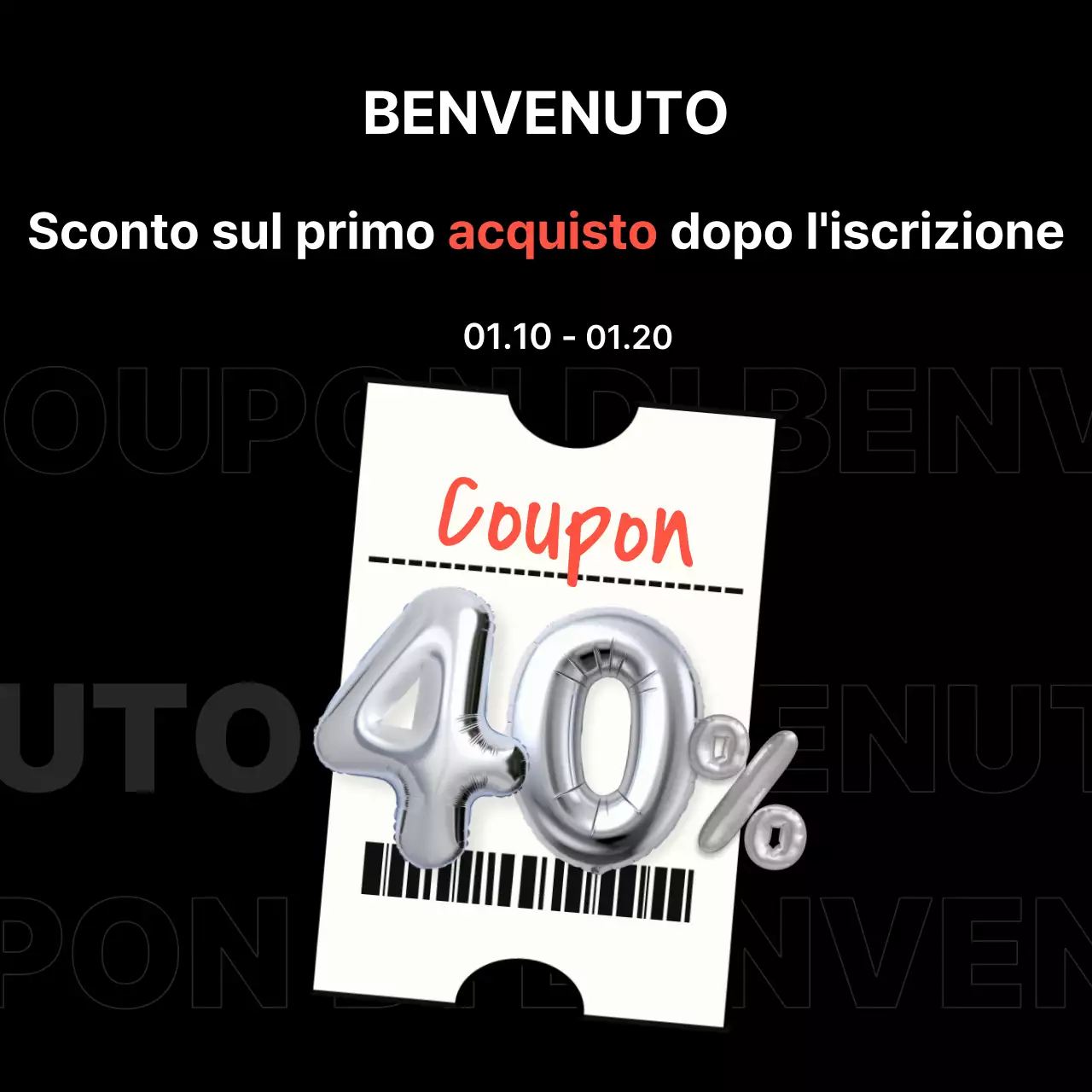Promozione vendita argento moderno