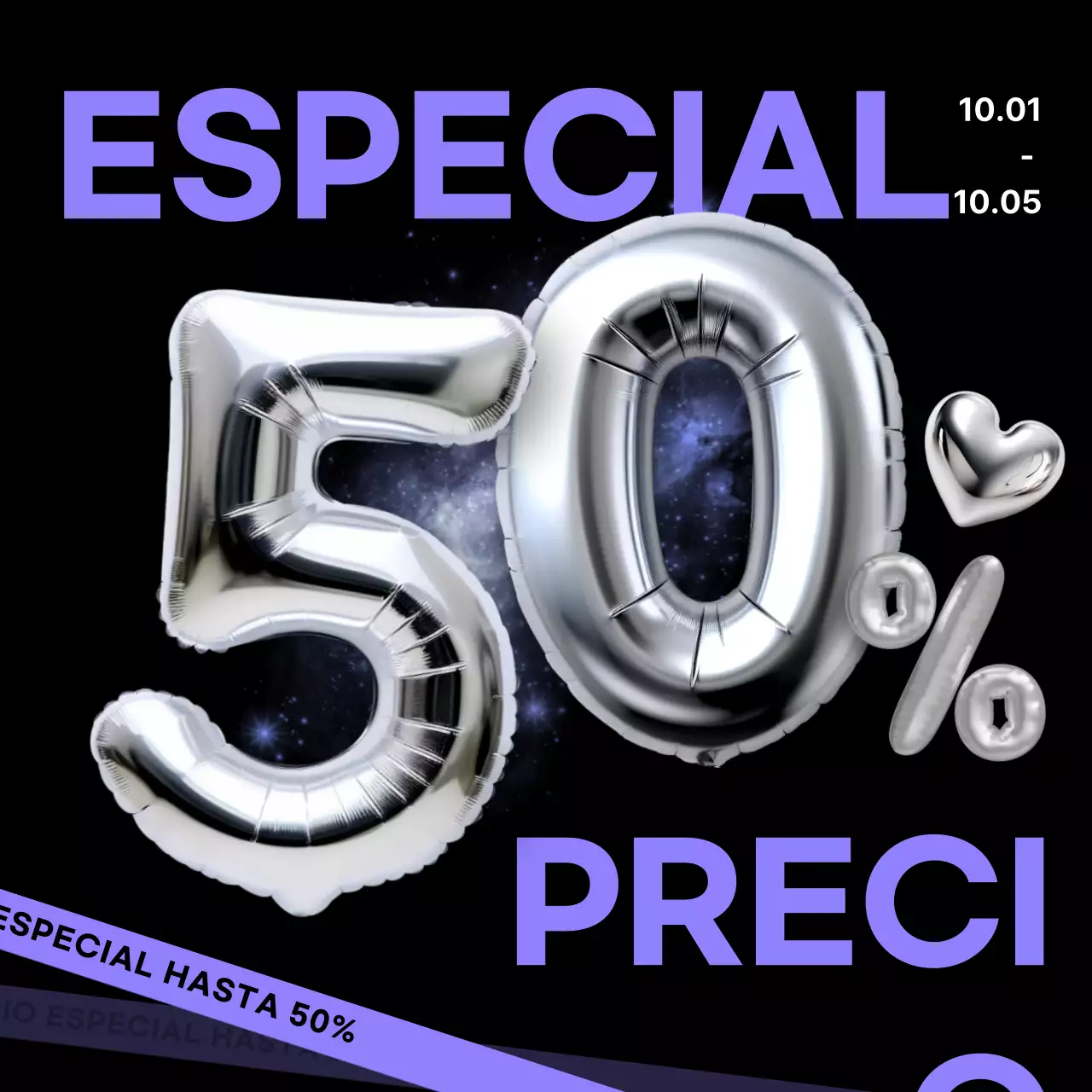 Promoción de rebajas Silver Modern