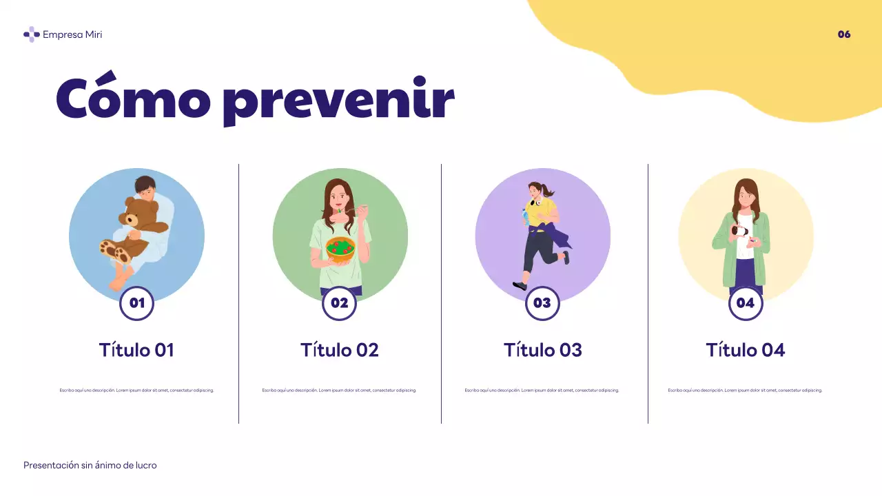 purple modern health presentation