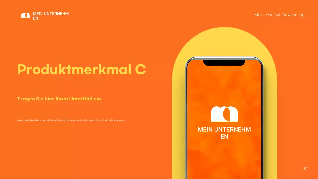 orange moderne Fintech-Förderung