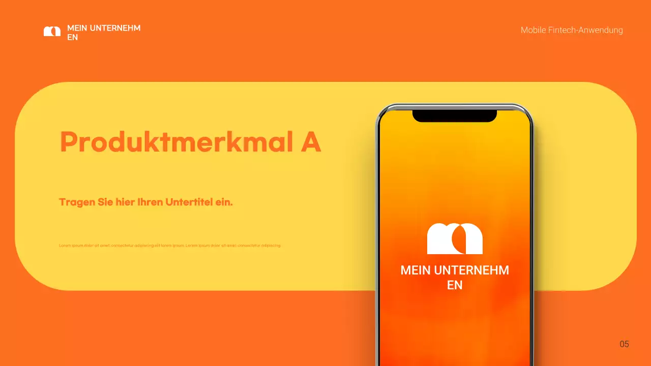 orange moderne Fintech-Förderung