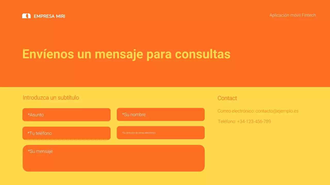 orange modern fintech promotion