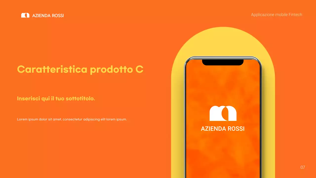 promozione fintech moderna arancione